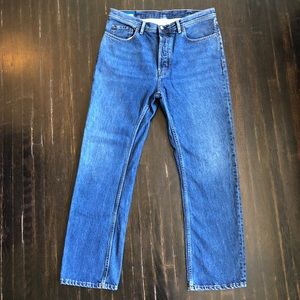 Acne Studios Blå Konst Land Mid Blue Jeans